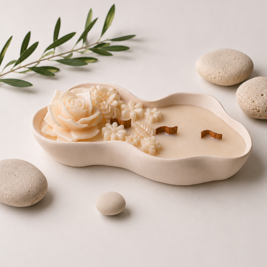 Bloomstone Tray Candle