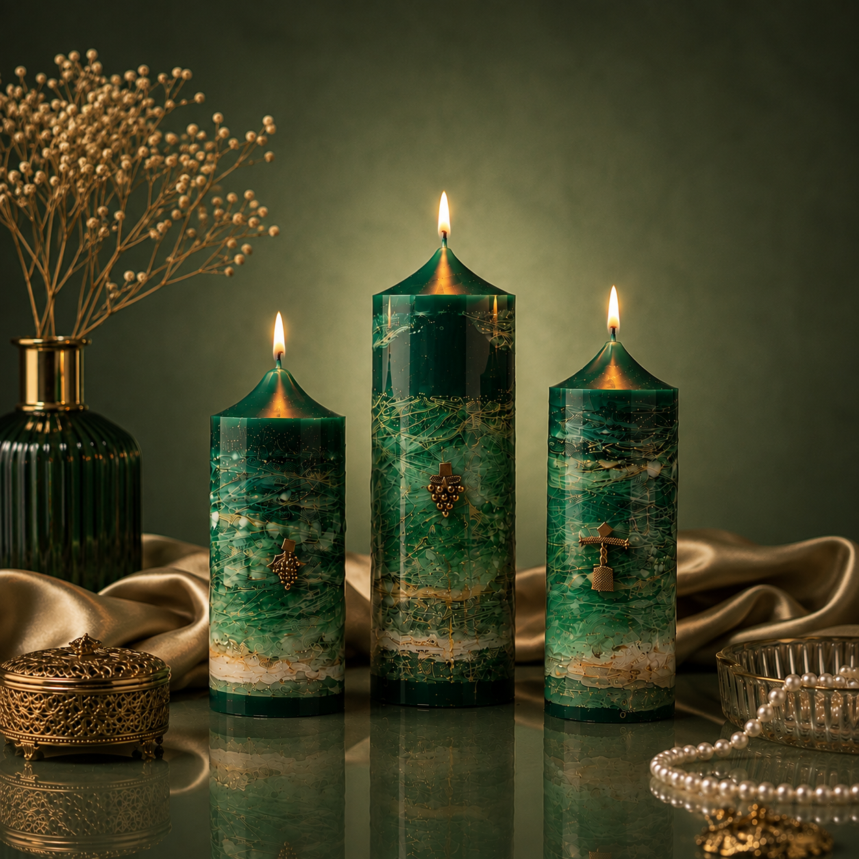 Marble Collection – Emerald Veil
