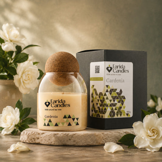 Gardenia Artisanal Jar Candle – Cork Top Edition